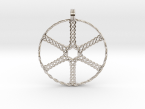 Wheel in Rhodium Plated Brass