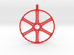 Wheel in Red Smooth Versatile Plastic