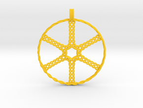 Wheel in Yellow Smooth Versatile Plastic