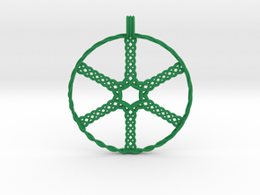 Wheel in Green Smooth Versatile Plastic
