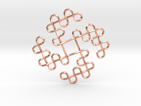 Knots Tetraskelion in Natural Copper