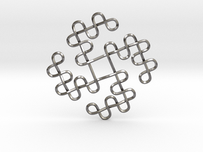 Knots Tetraskelion in Processed Stainless Steel 316L (BJT)