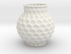 Vase 2017 in White Natural TPE (SLS)