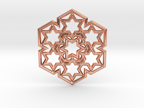Starry Pendant in Polished Copper