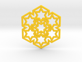 Starry Pendant in Yellow Smooth Versatile Plastic