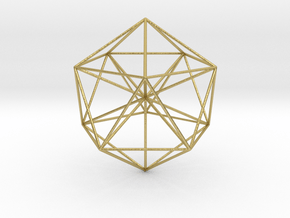 Icosahedral Pyramid in Natural Brass