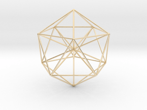 Icosahedral Pyramid in 14K Yellow Gold