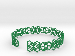 Bracelet in Green Smooth Versatile Plastic