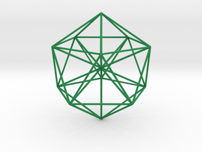Icosahedral Pyramid in Green Smooth Versatile Plastic