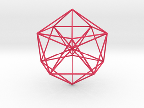 Icosahedral Pyramid in Pink Smooth Versatile Plastic