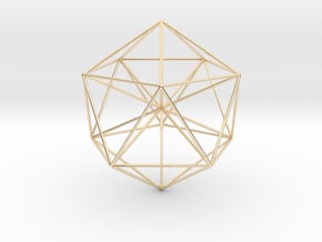 Icosahedral Pyramid in 9K Yellow Gold 
