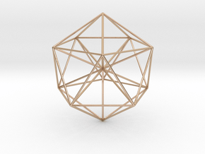 Icosahedral Pyramid in 9K Rose Gold 