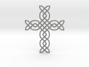 Cross in Gray PA12 Glass Beads
