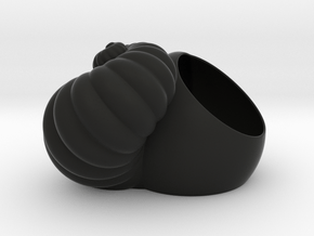 Shell Planter in Black Smooth PA12