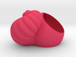 Shell Planter in Pink Smooth Versatile Plastic