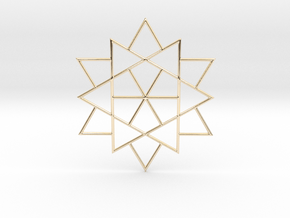 Harmonious Star in 14k Gold Plated Brass