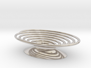 Spiral Soap Dish in Platinum