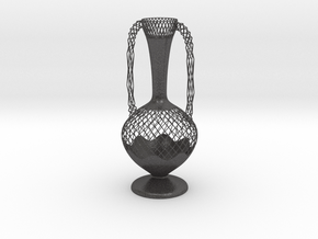Vase SMGV1818 in Dark Gray PA12 Glass Beads