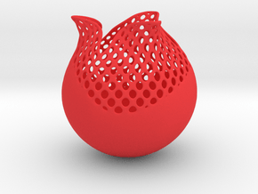 Vase TLP1211 in Red Smooth Versatile Plastic