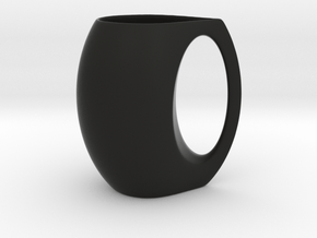 Mug in Black Smooth Versatile Plastic