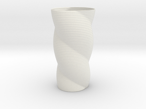 Chord Vase Redux in White Natural TPE (SLS)