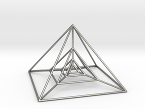 Nested Pyramids in Natural Silver