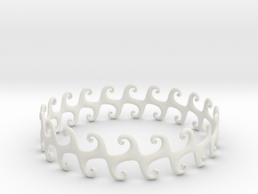 Bracelet in White Natural Versatile Plastic