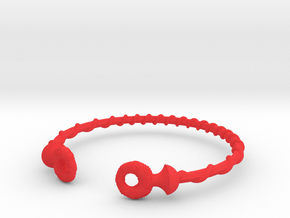 Torque Bracelet in Red Smooth Versatile Plastic