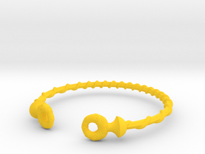 Torque Bracelet in Yellow Smooth Versatile Plastic