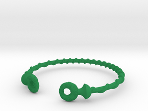 Torque Bracelet in Green Smooth Versatile Plastic