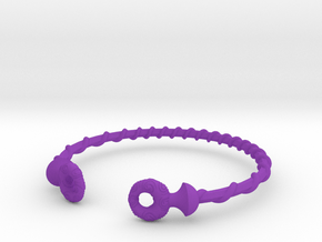 Torque Bracelet in Purple Smooth Versatile Plastic