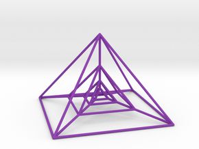 Nested Pyramids in Purple Smooth Versatile Plastic