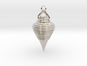 Pendulum in Rhodium Plated Brass