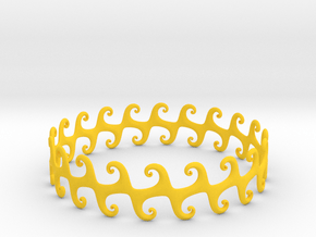 Bracelet in Yellow Smooth Versatile Plastic