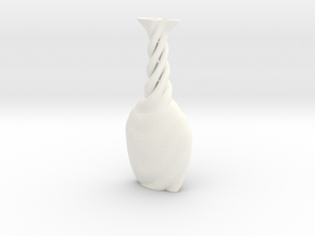 Vase Hlx1111 in White Smooth Versatile Plastic