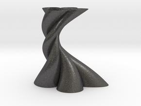 Bundle Vase in Dark Gray PA12 Glass Beads