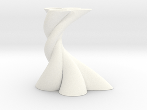 Bundle Vase in White Smooth Versatile Plastic