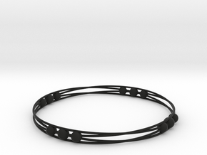 Bracelet in Black Natural TPE (SLS)
