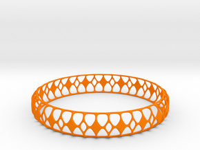 Bracelet in Orange Smooth Versatile Plastic