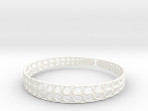 Bracelet in White Smooth Versatile Plastic