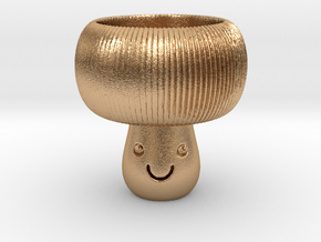 Mushroom Tealight Holder in Natural Bronze