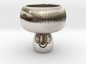Mushroom Tealight Holder in Platinum