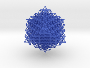 512 Tetrahedron Grid in Blue Smooth Versatile Plastic