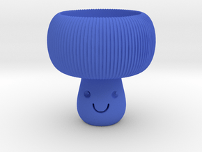 Mushroom Tealight Holder in Blue Smooth Versatile Plastic