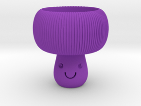 Mushroom Tealight Holder in Purple Smooth Versatile Plastic