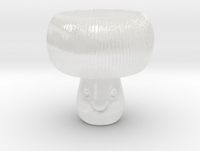 Mushroom Tealight Holder in Clear Ultra Fine Detail Plastic