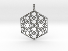 Starry Hexapendant in Natural Silver