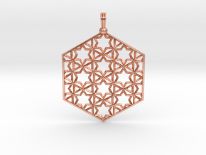 Starry Hexapendant in Natural Copper
