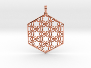 Starry Hexapendant in Polished Copper