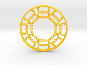 Pendant in Yellow Smooth Versatile Plastic